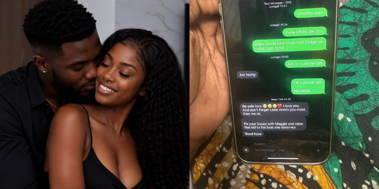 An AI generate photo of a man and woman and screenshots of the conversation between Sue and the man. PHOTO/ChatGPT.