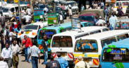 Matatu and passengers at a bus stage in Nairobi. PHOTO/ YORK.