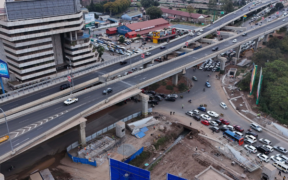 An aerial view of Nairobi CBD Roads. PHOTO/ PS Raymond Omollo.