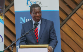Energy CS Opiyo Wandayi speaking during the International Conference on Nuclear Energy in Nairobi on March 25, 2026. PHOTO/ Wandayi X.
