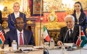 President William Ruto held talks with President Sergio Mattarella of Italy in Rome on April 20, 2026. PHOTO/PCS.