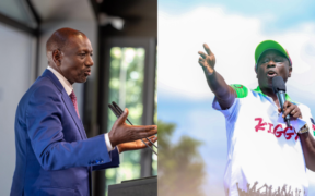 A photo collage of President William Ruto and DCP Party Leader Rigathi Gachagua. PHOTO/PCS/Gachagua X.