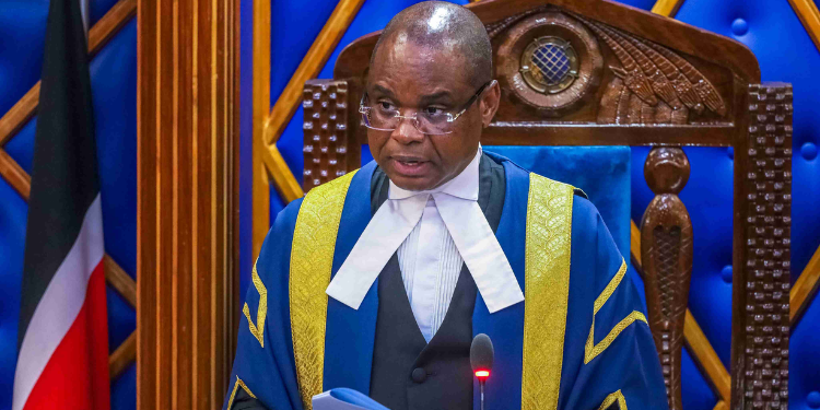 Senate Speaker Amason Kingi at a past sitting. PHOTO/Senate