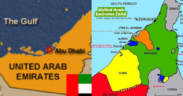 A photo collage of showing the map of UAE, Abu Dhabi and Dubai. PHOTO/Aljazeera/ Ch Mubeen Khan's Post.