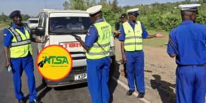 NTSA and Traffic Department during inspection exercise PHOTO/NTSA