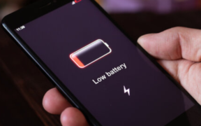 An image of a smartphone with a low battery percentage notification. PHOTO/ File