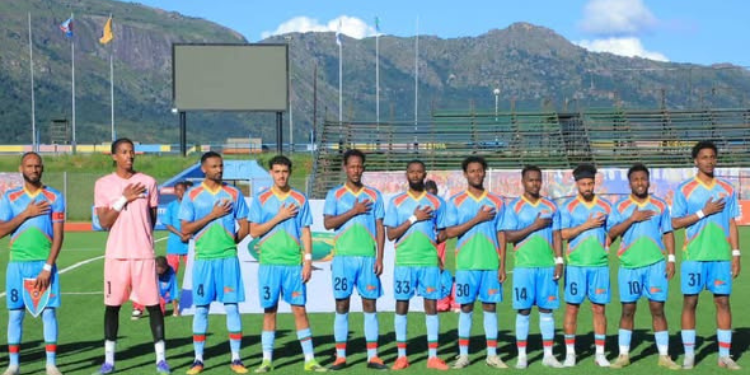 Eritrea Football National Team during the AFCON qualifiers in Eswatini PHOTO/Eritrea National Team