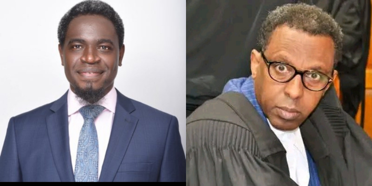 A photo Collage of Lawyer Nelson Havi and Lawyer Ahmednasir Abdullahi. PHOTO/ Courtsey.