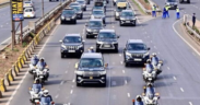 President Ruto's motorcade in a Highway PHOTO/File