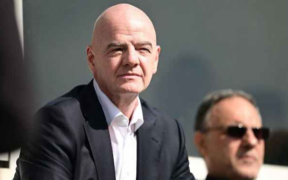 FIFA President Gianni Infantino watching Iran take on Costa Rica in a friendly match in Antalya Turkiye on March 31,2026 PHOTO/ESPN