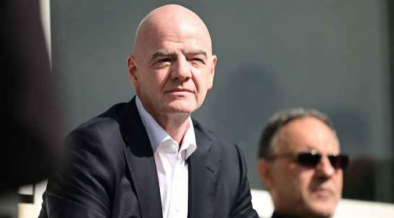 FIFA President Gianni Infantino watching Iran take on Costa Rica in a friendly match in Antalya Turkiye on March 31,2026 PHOTO/ESPN