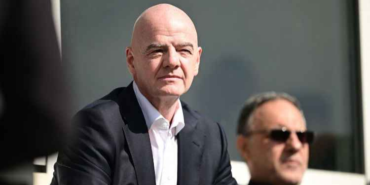 FIFA President Gianni Infantino watching Iran take on Costa Rica in a friendly match in Antalya Turkiye on March 31,2026 PHOTO/ESPN
