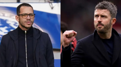 Chelsea Manager Liam Rosenior and Manchester United's Manager Michael Carrick PHOTO/Club ACC's