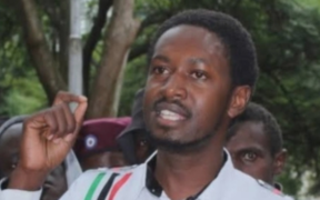 Engineer Evans Kimori and Nakuru based politician addressing the youths in Nakuru during the Niko Kadi movement on April 10,2026