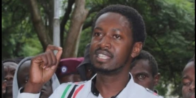 Engineer Evans Kimori and Nakuru based politician addressing the youths in Nakuru during the Niko Kadi movement on April 10,2026