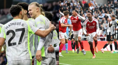Manchester City overtakes Arsenal in Premier League standings Arsenal has dropped to second PHOTO/Clubs