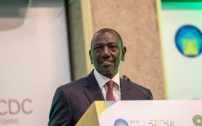 President William Ruto addressing the World Health Summit Regional Meeting 2026 in Nairobi on April 27,2026 PHOTO/PCS