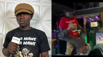 A photo collage of Mbavu Destroyer during an interview and a clip of him dancing with women. PHOTO/ Courtesy.