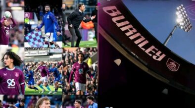 A photo collage of Burnley Football Club stadium and players. PHOTO/Burnley FB.