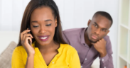 A picture of a woman and her Husband