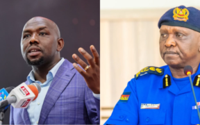 Cabinet Secretary Kipchumba Murkomen and Douglas Kanja Kirocho