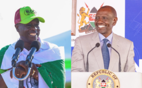 A photo collage of President William Ruto and DCP Party leader Rigathi Gachagua. PHOTO/PCS/Gachagua X.