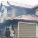 The home of Bishop Simon Wachira of Ambassadors for Christ Ministry Church in Kirinyaga burnt down by angry residents. PHOTO| JOHNSON MURIITHI