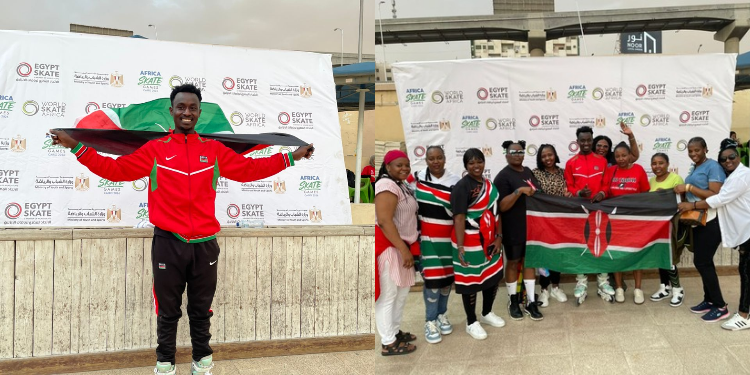 Kelvin Kiarie wins Gold at the African Skating Championship in Cairo Egypt PHOTO/Kelvin Kiarie/X