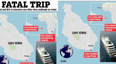 An illustration of how the cruise ship incident occurred PHOTO/The Sun
