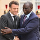 French President Emmanuel Macron shakes hands with Kenya’s President William Ruto, prior to a meeting at the Elysee Presidential Palace in Paris, on January 24, 2023. PHOTO/ Emmanuel DUNAND / AFP
