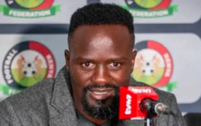 FKF’s acting president McDonald Mariga during a past media address in Nairobi. PHOTO/ FKF