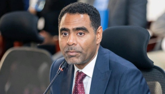 FKF President Hussein Mohammed while appearing before the Departmental Committee on Sports and Culture in Parliament Buildings on May 5,2026 PHOTO/Parliament