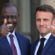 Kenya President William Ruto and France President Emmanuel Macron at the Presidential Elysee Palace in Paris , France PHOTO/PCS