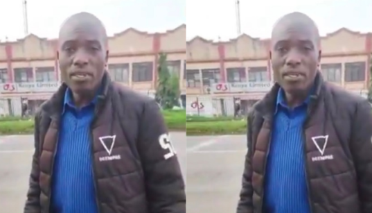 A photo of a police officer captured in a video seen insulting a female traffic officer in Nakuru County on Wednesday 6,2026. PHOTO/ File