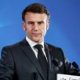 President of France Emmanuel Macron in a past address in France. PHOTO/ File
