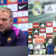 Barcelona Head Coach Hansi Flick and Real Madrid Head Coach Alvaro Arbeloa PHOTO/Club Accs