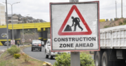 A signpost notify road users of of road construction ahead on a highway. PHOTO/ KeNHA