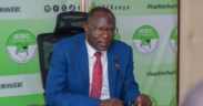 IEBC Chairperson Erastus Ethekon while addressing return officers and staff at Sawela Lodges on September 18,2025 PHOTO/IEBC