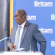 Chief Guest James Muriithi, CEO of Savannah Mabati Ltd, addresses SMEs during the Britam Biashara Network forum at the Eton Hotel, Thika, on May 13, 2026.