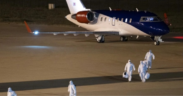 Passengers from the hantavirus-stricken cruise ship MV Hondius arrive at Eindhoven Airport on May 12, 2026, after being evacuated from Tenerife on chartered flights organized by the Dutch government PHOTO/Citizen