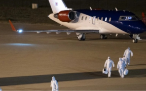 Passengers from the hantavirus-stricken cruise ship MV Hondius arrive at Eindhoven Airport on May 12, 2026, after being evacuated from Tenerife on chartered flights organized by the Dutch government PHOTO/Citizen