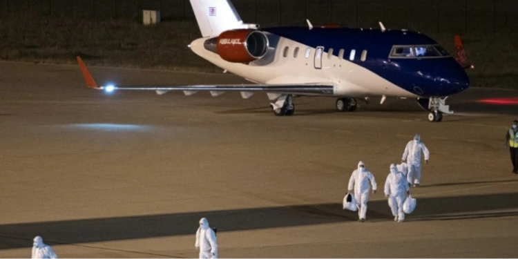 Passengers from the hantavirus-stricken cruise ship MV Hondius arrive at Eindhoven Airport on May 12, 2026, after being evacuated from Tenerife on chartered flights organized by the Dutch government PHOTO/Citizen