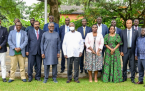 President Museveni,Aliko Dangote and other Stakeholders Discuss the Proposed East Africa Regional Refinery at Nakasero on May 17,2026 PHOTO/PCS