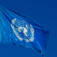 A UNDP flag on a post. PHOTO/ UNDP