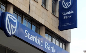 Stanbic Bank Kenya logo on a building in Nairobi. PHOTO/ File