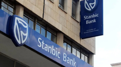 Stanbic Bank Kenya logo on a building in Nairobi. PHOTO/ File