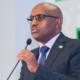 KCB Group Plc Chief Executive Officer Paul Russo speaking during the release of the group's first quarter financial statement at the Nairobi Securities Exchange. PHOTO/ File