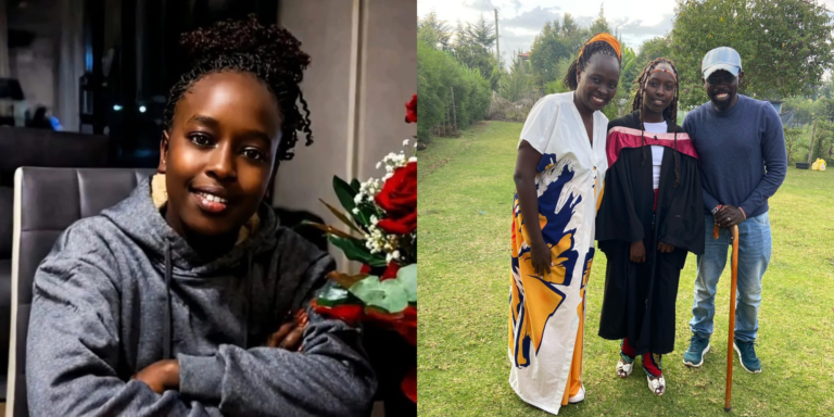 Sheila Chebii with her family before leaving for Australia PHOTO/The Oligarch