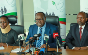 NCIC Chairperson Bishop Kepher Nyamweya during the press statement on political violence and hate speech in Nairobi on May 25,2026 PHOTO/NCIC
