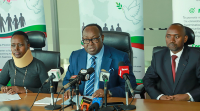 NCIC Chairperson Bishop Kepher Nyamweya during the press statement on political violence and hate speech in Nairobi on May 25,2026 PHOTO/NCIC
